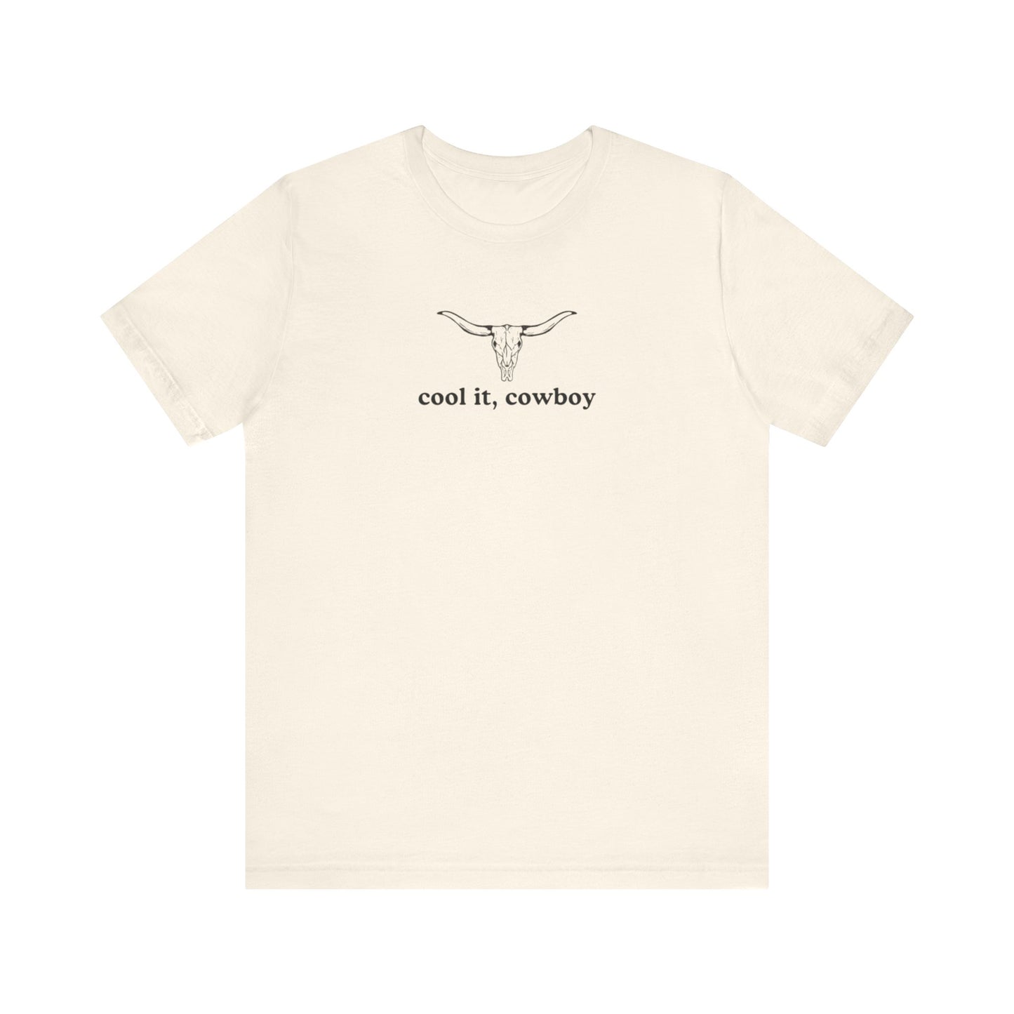 Aa original cool it, cowboy graphic slogan jersey short sleeve boyfriend tee