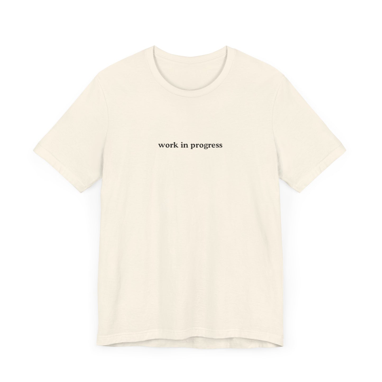 Aa original work in progress graphic slogan jersey short sleeve boyfriend tee
