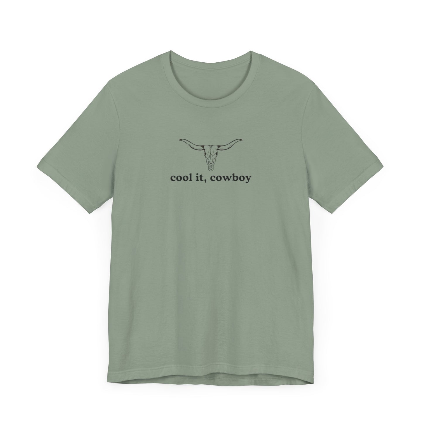 Aa original cool it, cowboy graphic slogan jersey short sleeve boyfriend tee