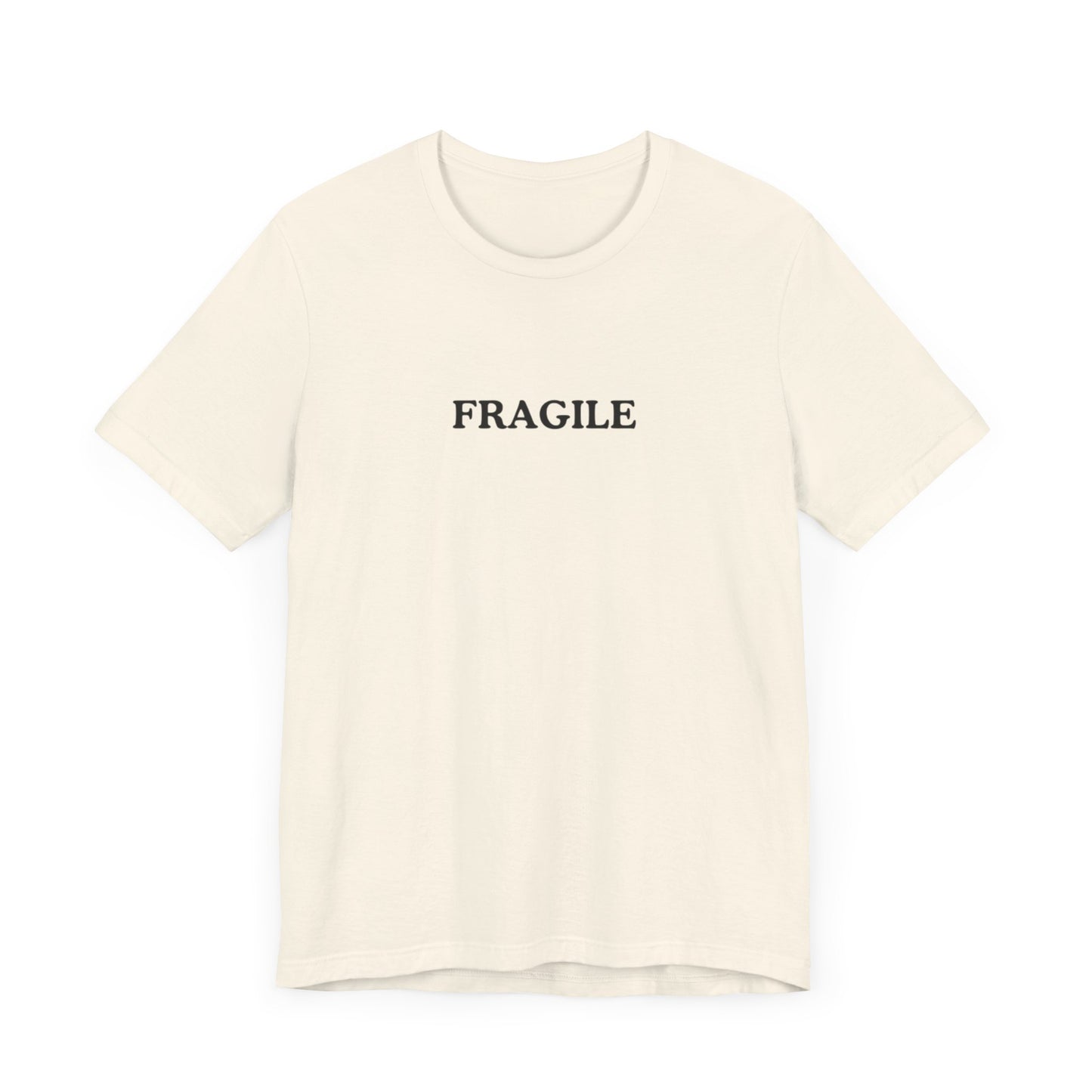 Aa original FRAGILE graphic slogan jersey short sleeve boyfriend tee