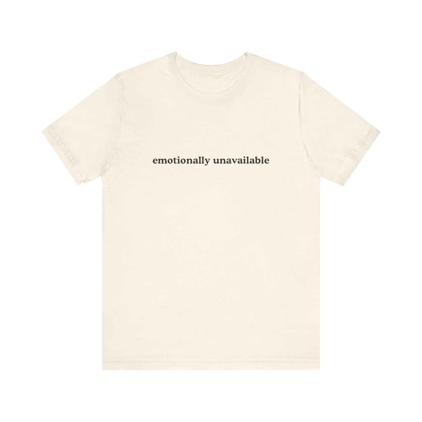 Aa original emotionally unavailable graphic slogan jersey short sleeve boyfriend tee