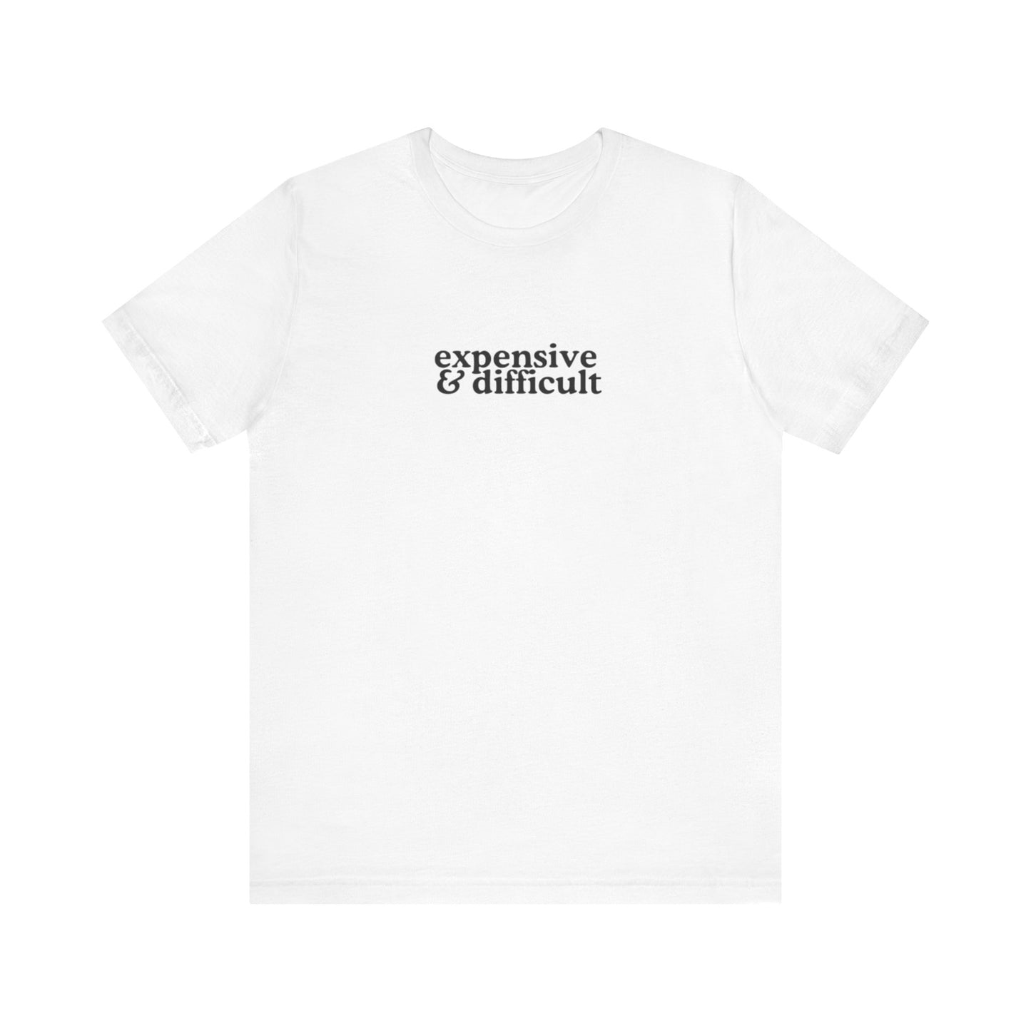Aa original expensive&difficult graphic slogan jersey short sleeve boyfriend tee