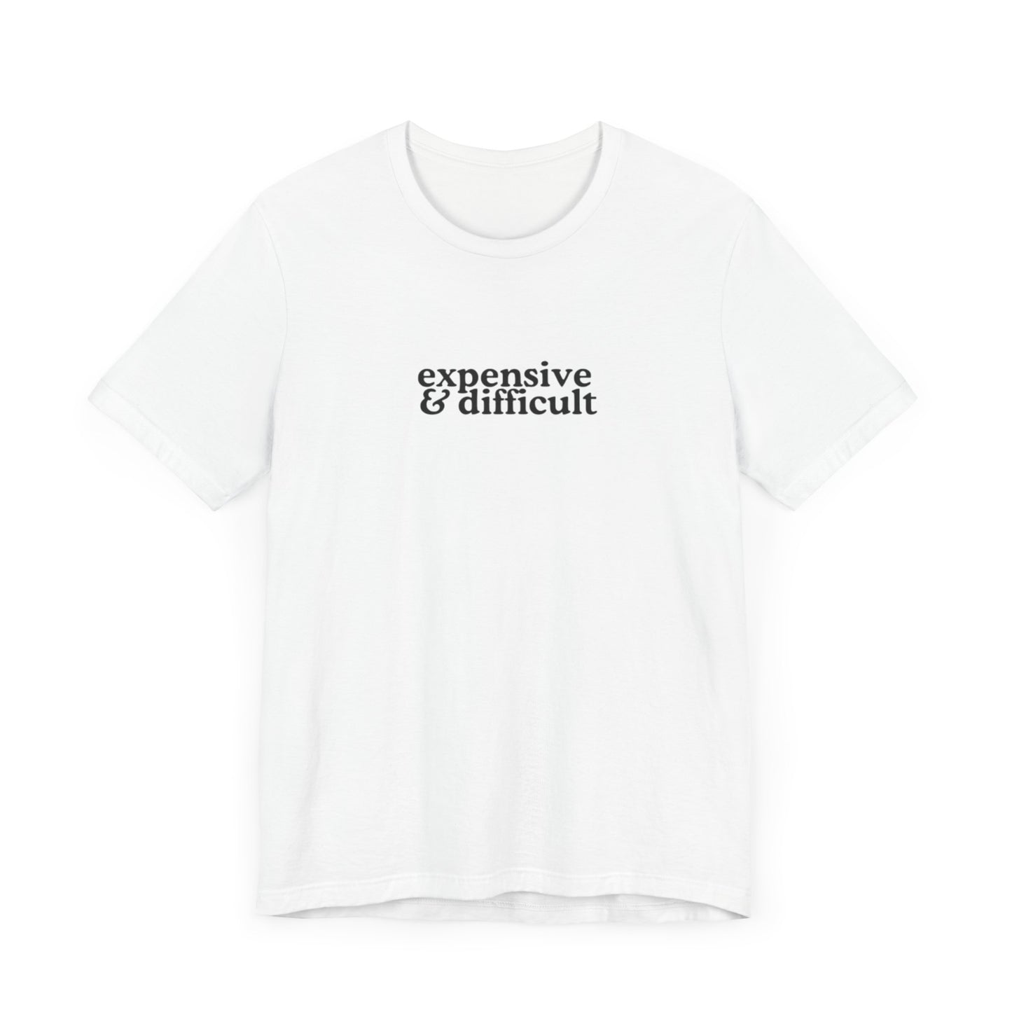 Aa original expensive&difficult graphic slogan jersey short sleeve boyfriend tee