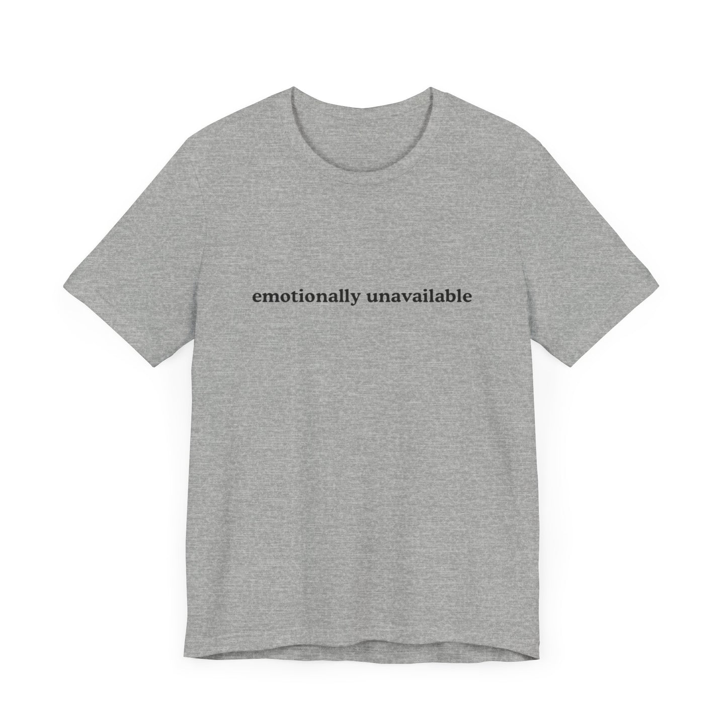 Aa original emotionally unavailable graphic slogan jersey short sleeve boyfriend tee