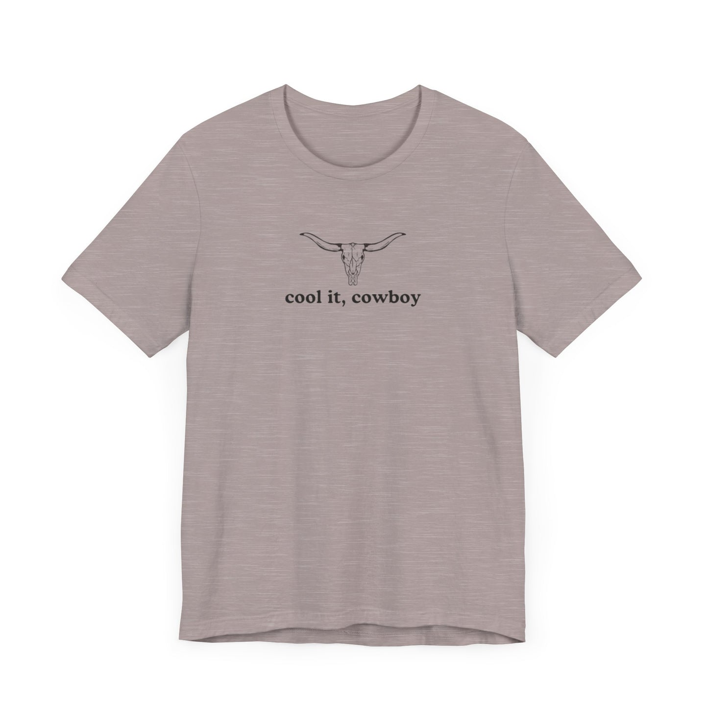 Aa original cool it, cowboy graphic slogan jersey short sleeve boyfriend tee