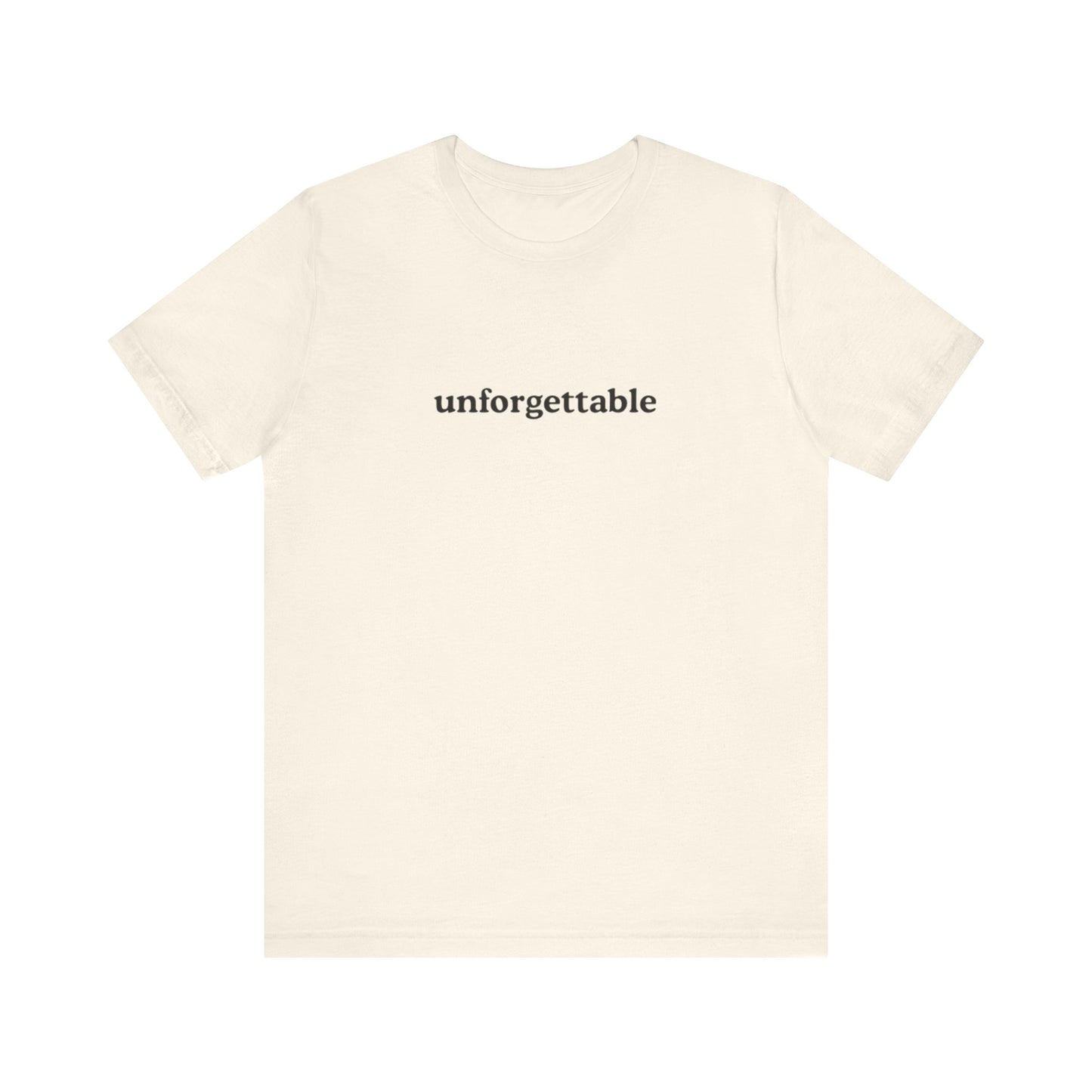 Aa original unforgettable graphic slogan jersey short sleeve boyfriend tee