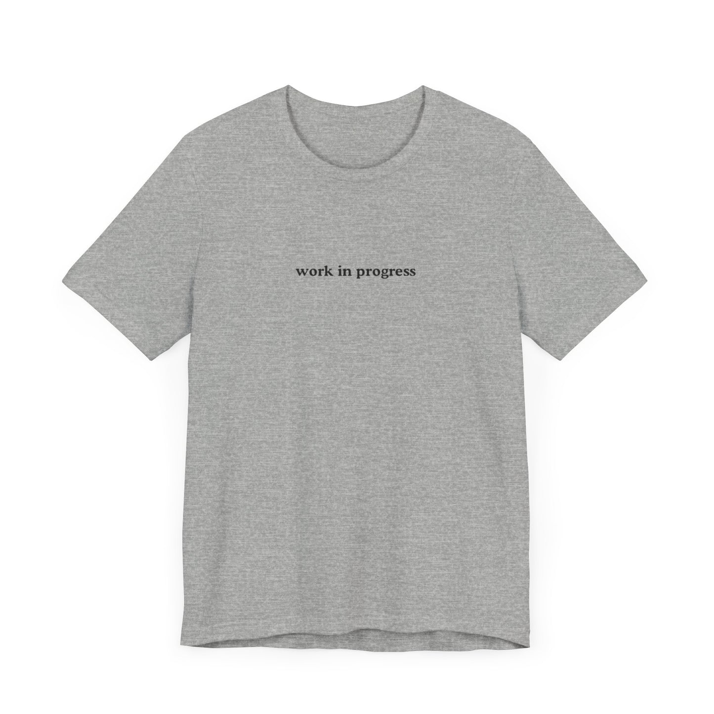 Aa original work in progress graphic slogan jersey short sleeve boyfriend tee