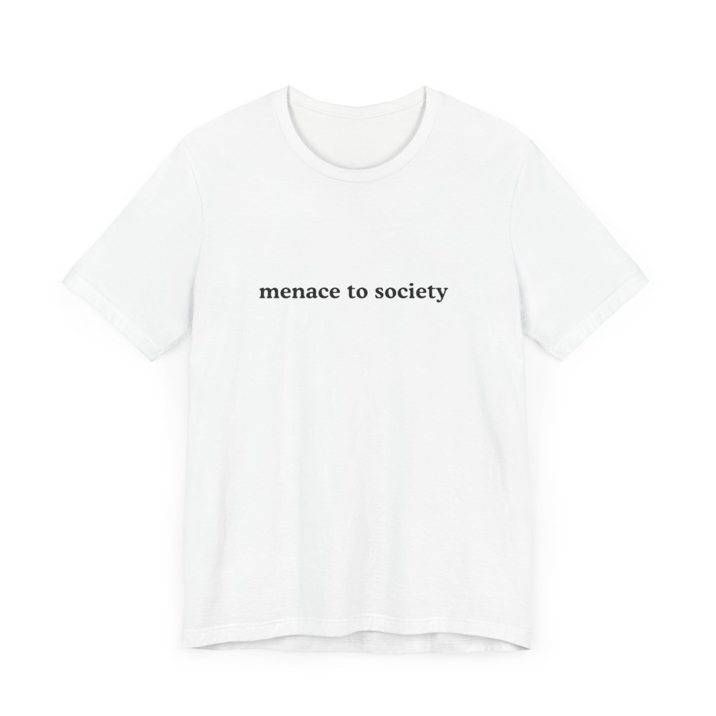 Aa original menace to society graphic slogan jersey short sleeve boyfriend tee