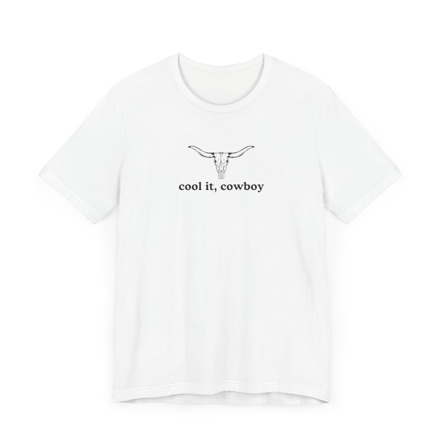 Aa original cool it, cowboy graphic slogan jersey short sleeve boyfriend tee