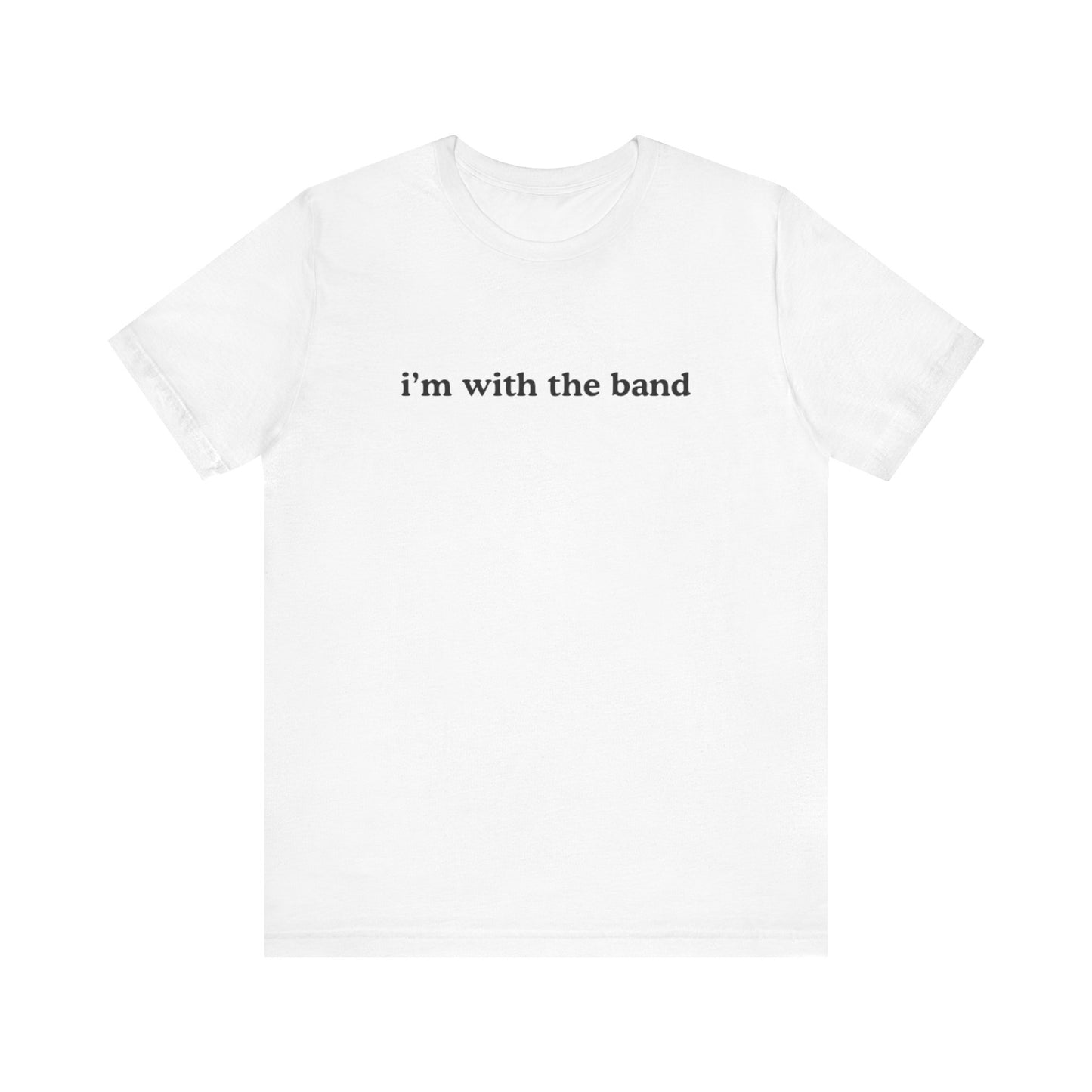 arxhive original i’m with the band graphic slogan jersey short sleeve boyfriend tee