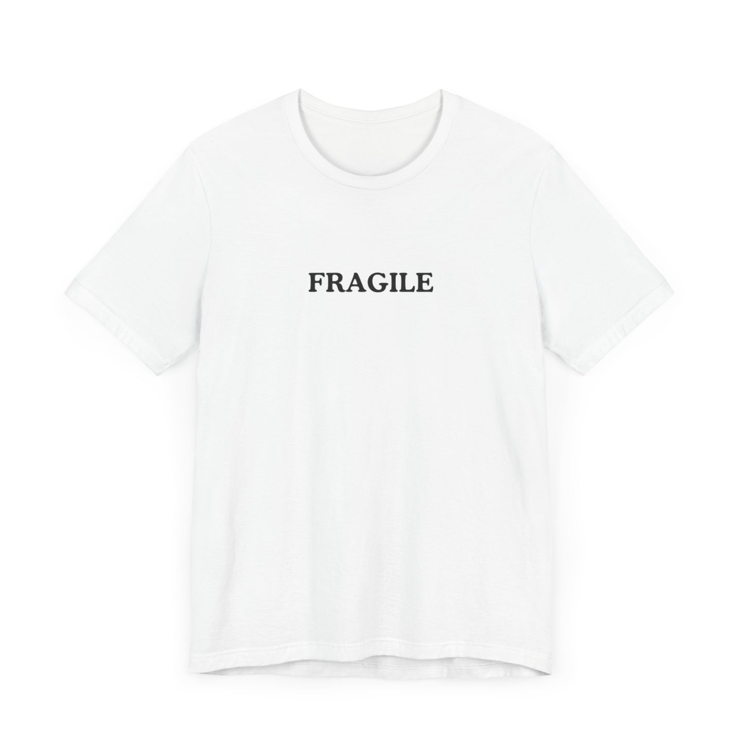 Aa original FRAGILE graphic slogan jersey short sleeve boyfriend tee