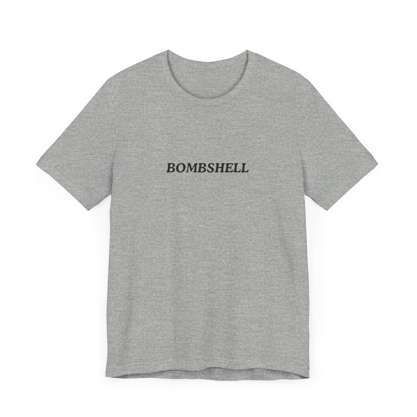 Aa original BOMBSHELL italics graphic slogan jersey short sleeve boyfriend tee