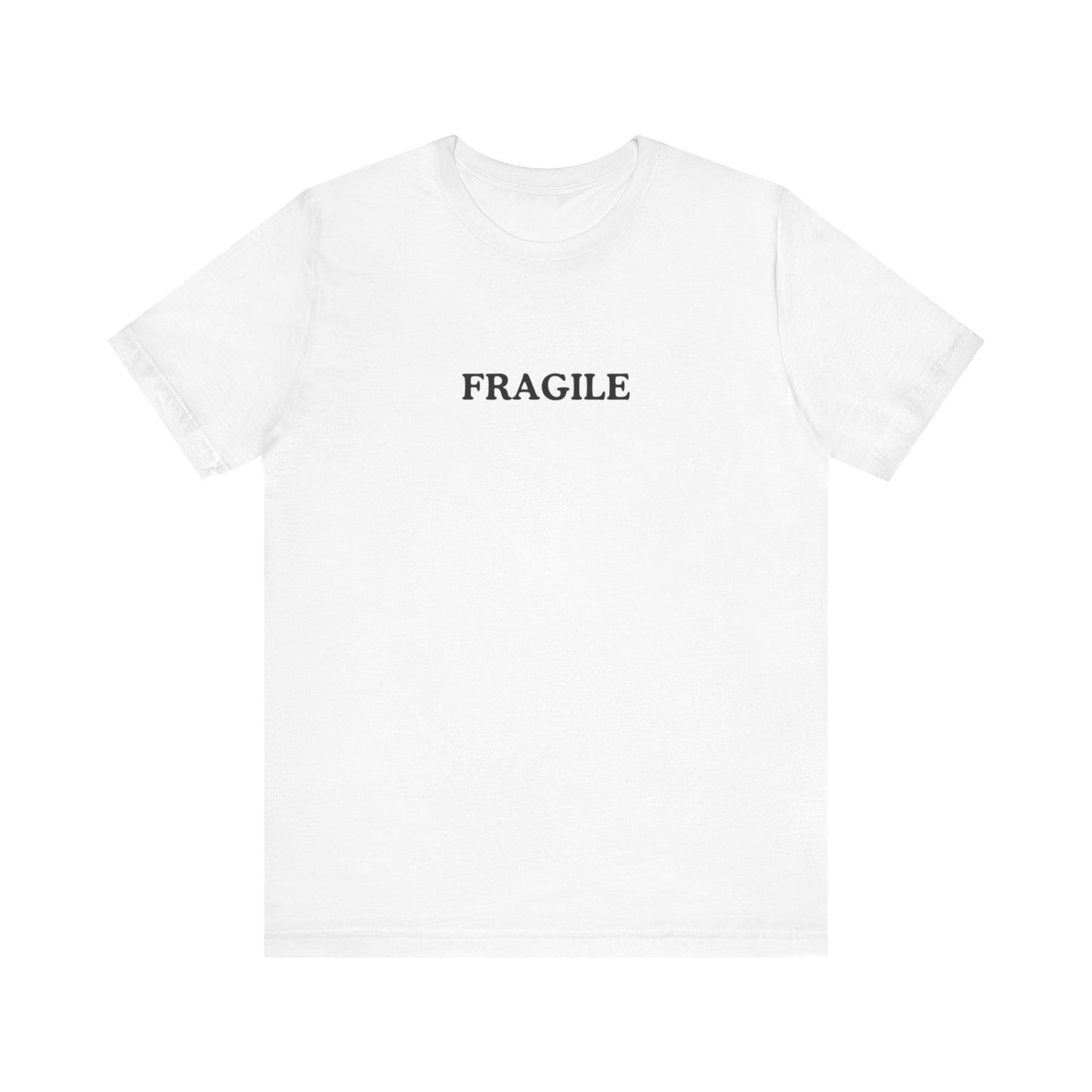 Aa original FRAGILE graphic slogan jersey short sleeve boyfriend tee