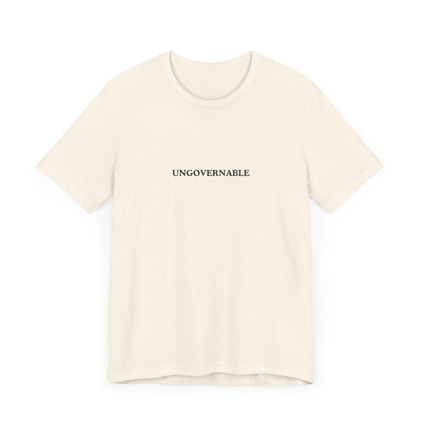 Aa original UNGOVERNABLE graphic slogan jersey short sleeve boyfriend tee