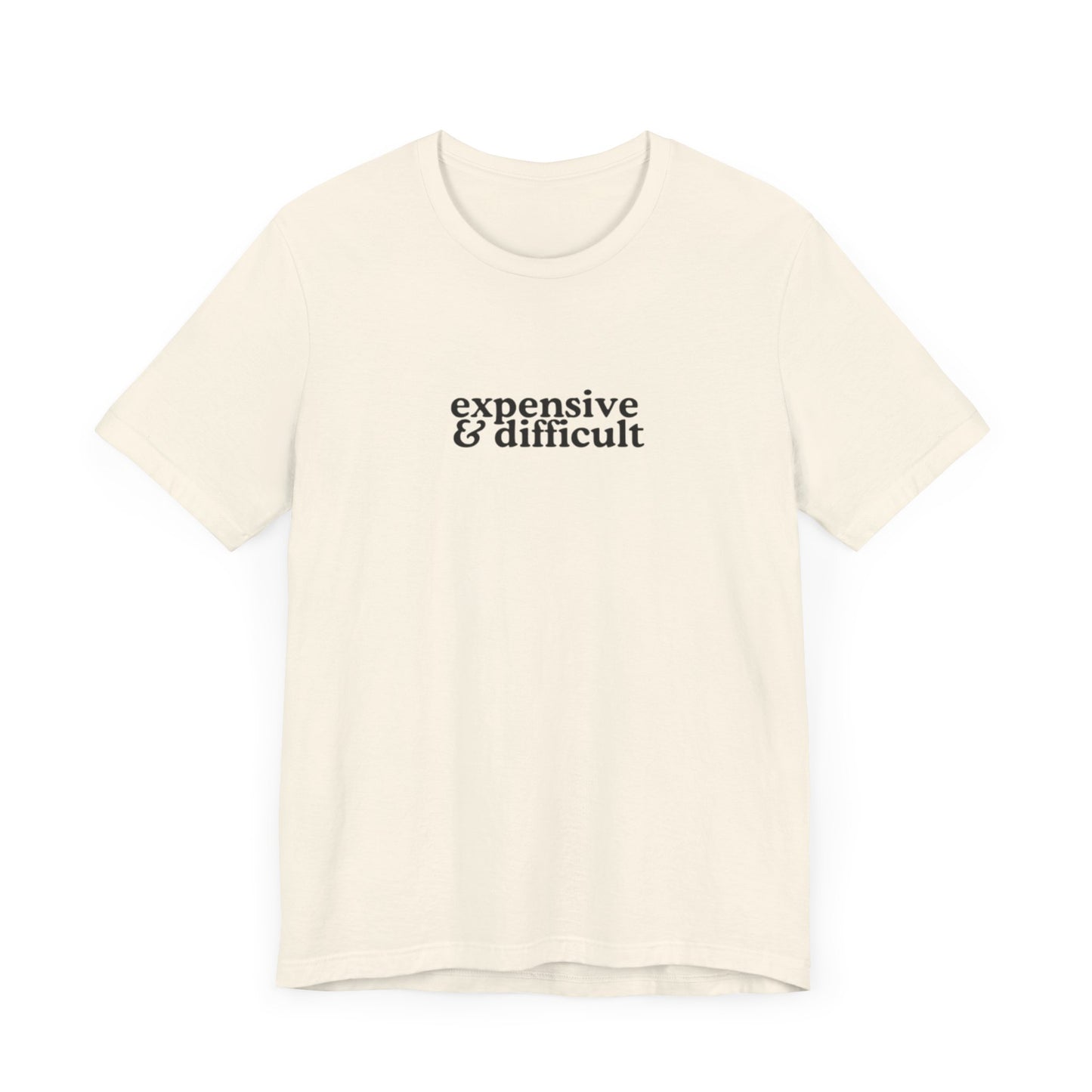 Aa original expensive&difficult graphic slogan jersey short sleeve boyfriend tee