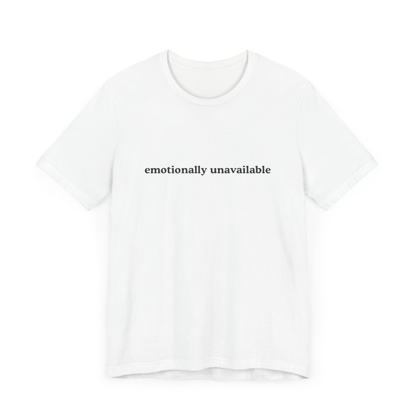 Aa original emotionally unavailable graphic slogan jersey short sleeve boyfriend tee