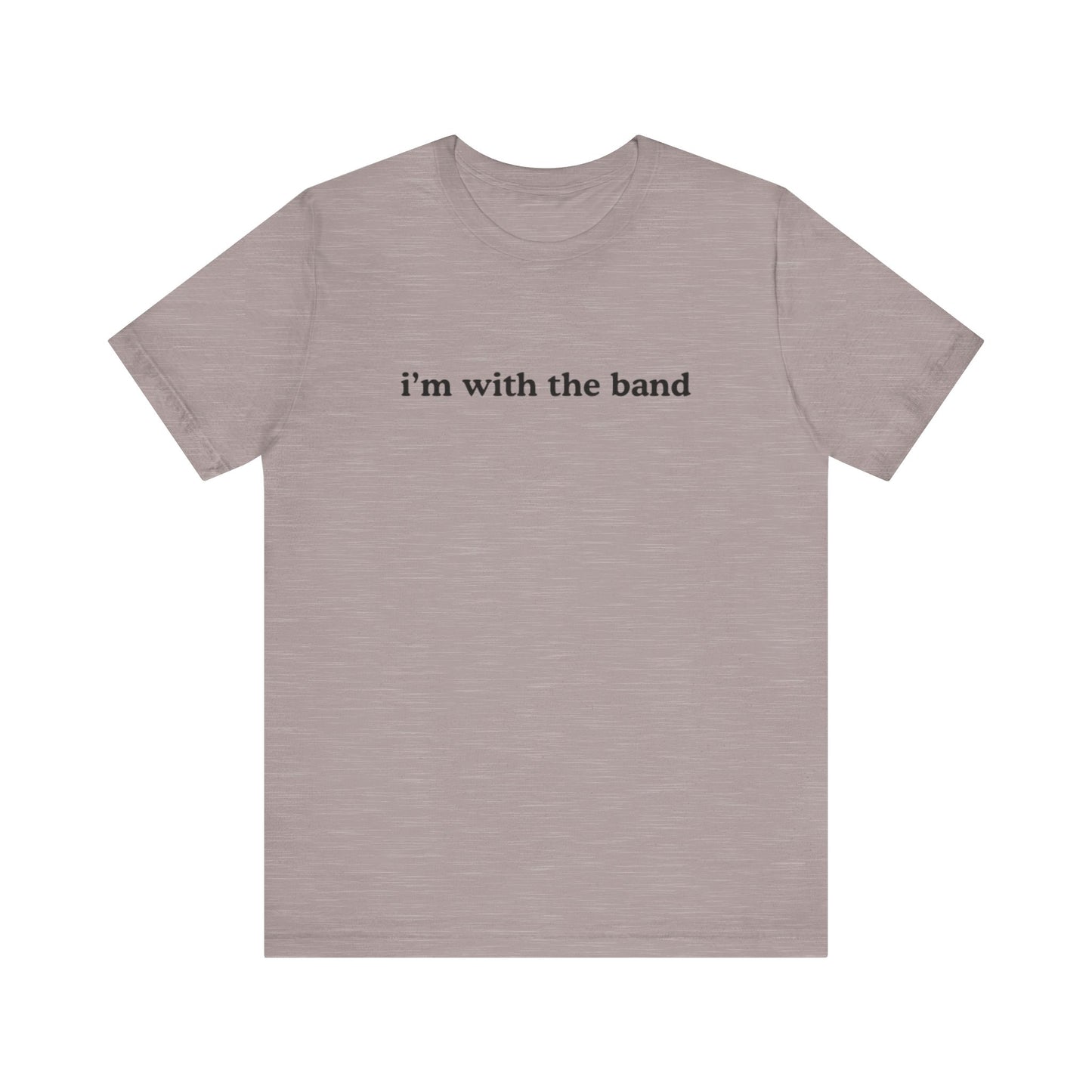 arxhive original i’m with the band graphic slogan jersey short sleeve boyfriend tee