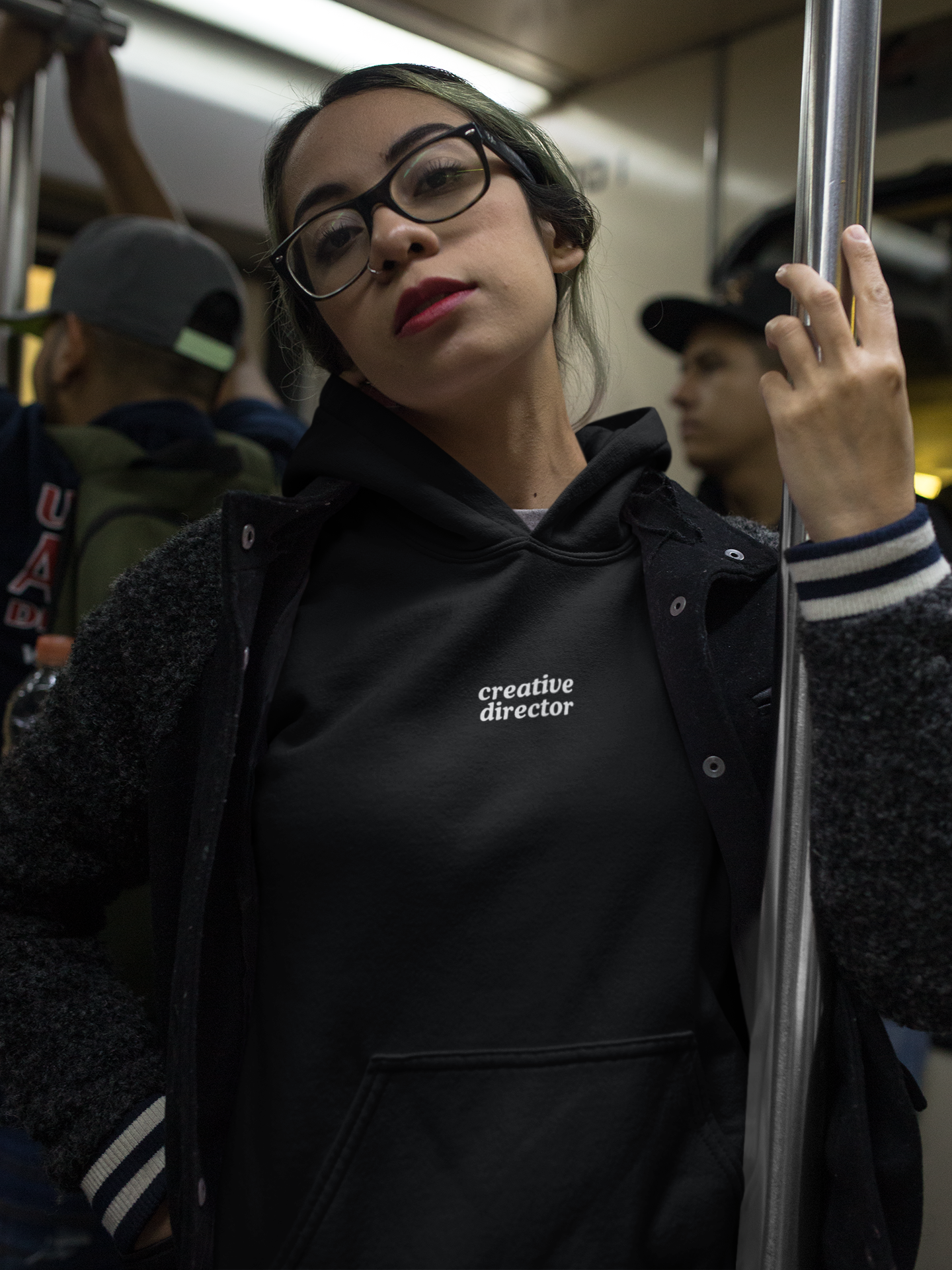 Aa | creative director graphic slogan boyfriend hoodie | heavy blend oversized original cotton unisex