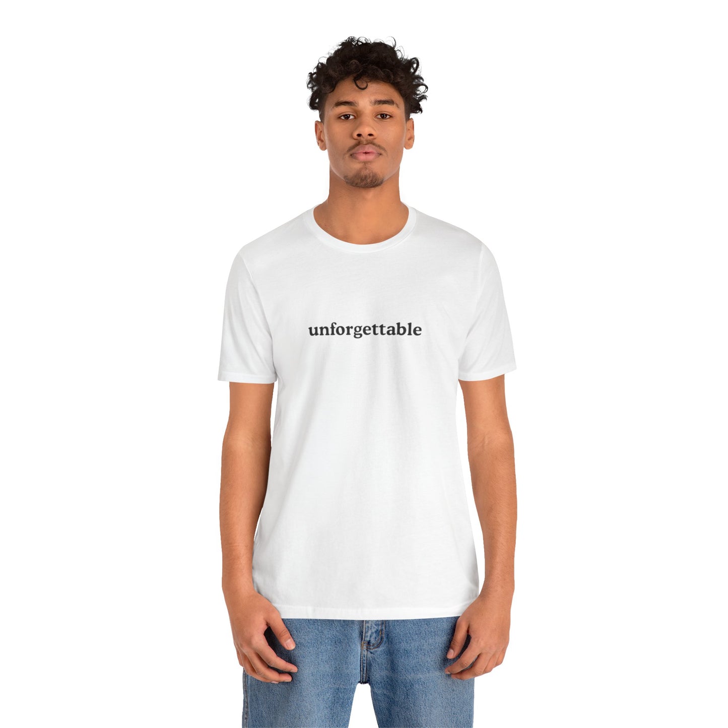 Aa original unforgettable graphic slogan jersey short sleeve boyfriend tee