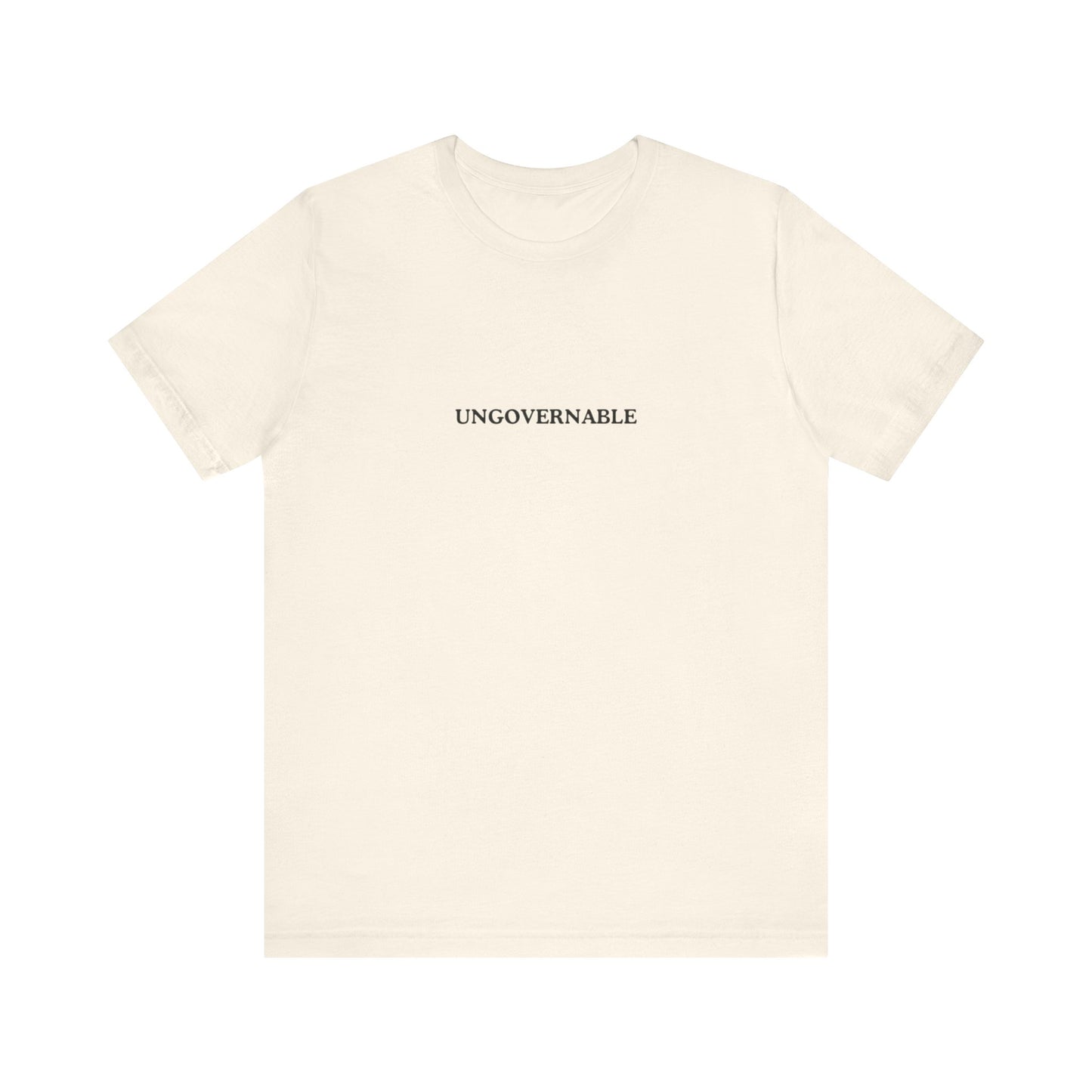 Aa original UNGOVERNABLE graphic slogan jersey short sleeve boyfriend tee