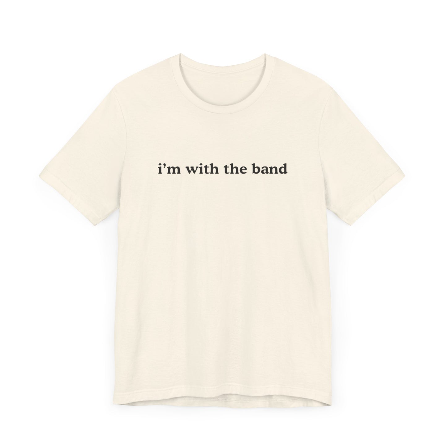 arxhive original i’m with the band graphic slogan jersey short sleeve boyfriend tee