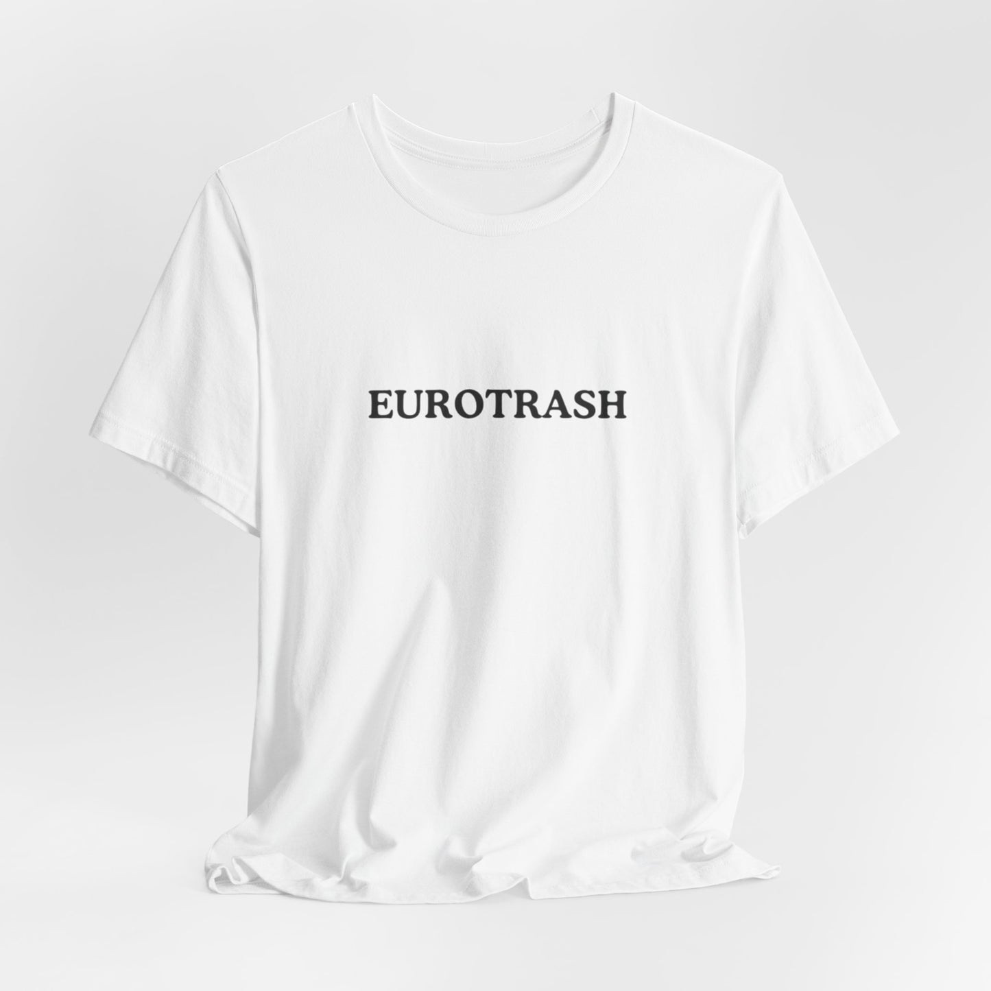 Aa original EUROTRASH graphic slogan jersey short sleeve boyfriend tee