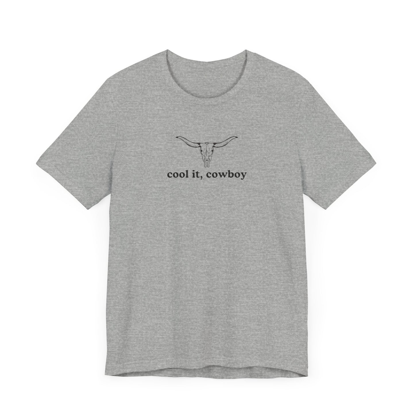 Aa original cool it, cowboy graphic slogan jersey short sleeve boyfriend tee