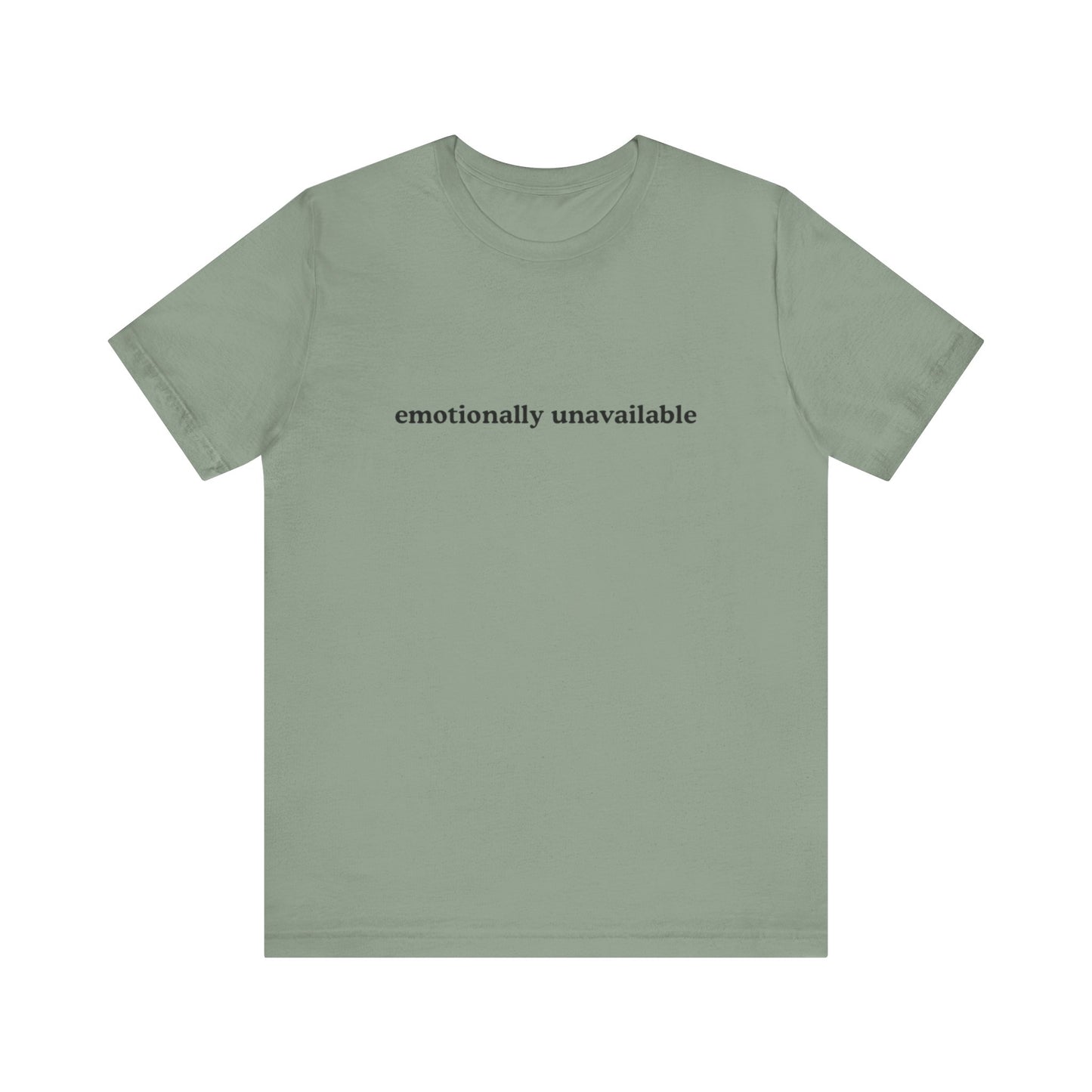 Aa original emotionally unavailable graphic slogan jersey short sleeve boyfriend tee