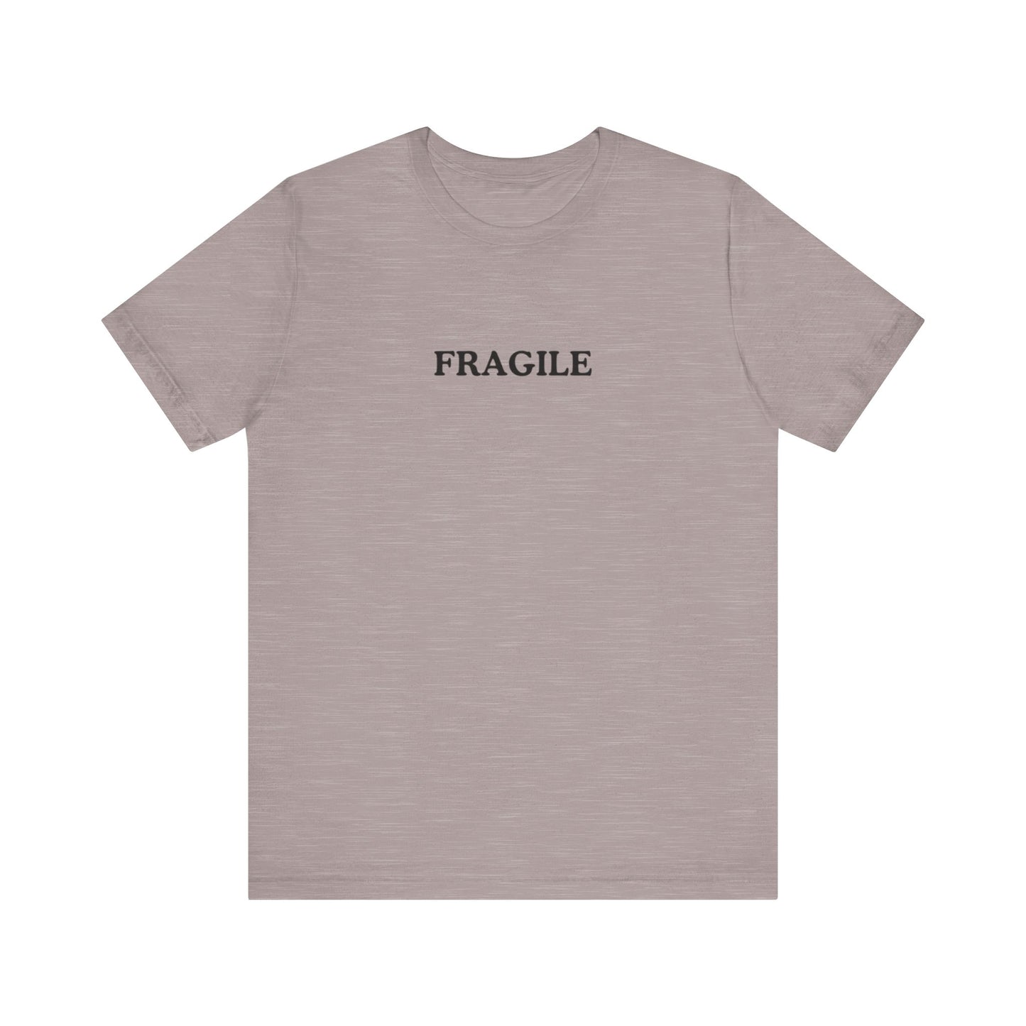 Aa original FRAGILE graphic slogan jersey short sleeve boyfriend tee
