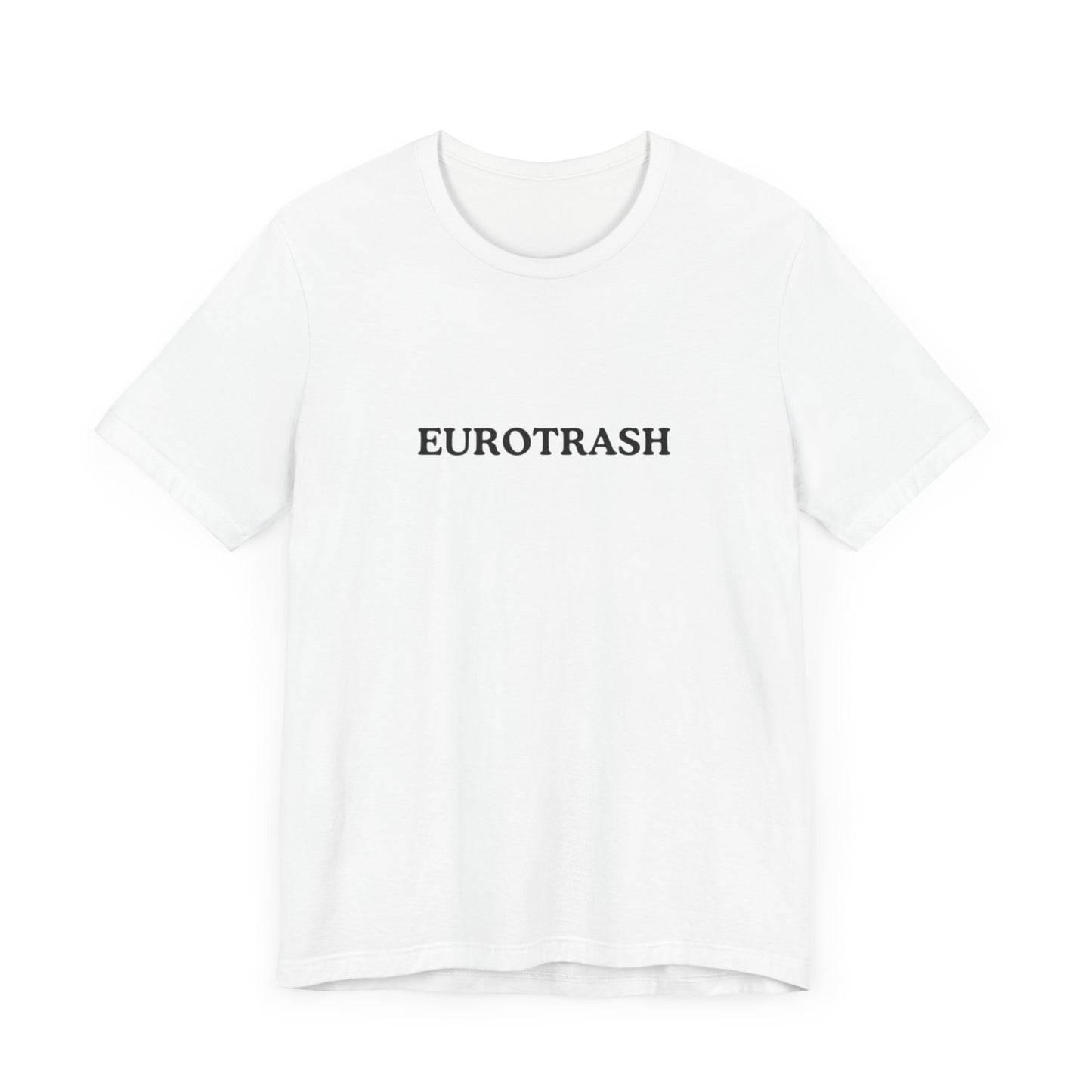 Aa original EUROTRASH graphic slogan jersey short sleeve boyfriend tee