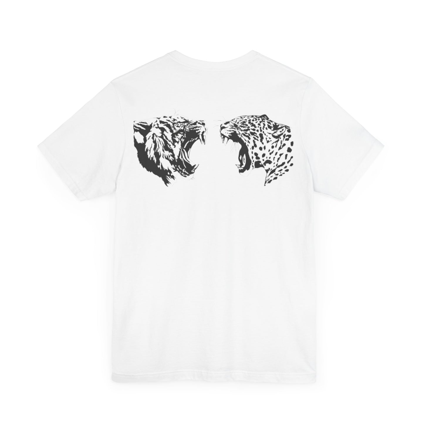 Aa original cheetah vs tiger graphic slogan jersey short sleeve boyfriend tee