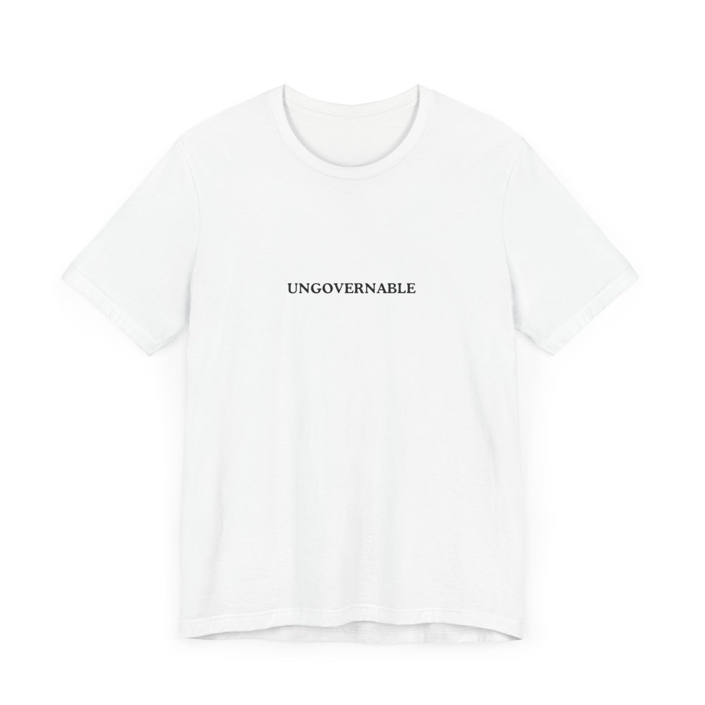 Aa original UNGOVERNABLE graphic slogan jersey short sleeve boyfriend tee