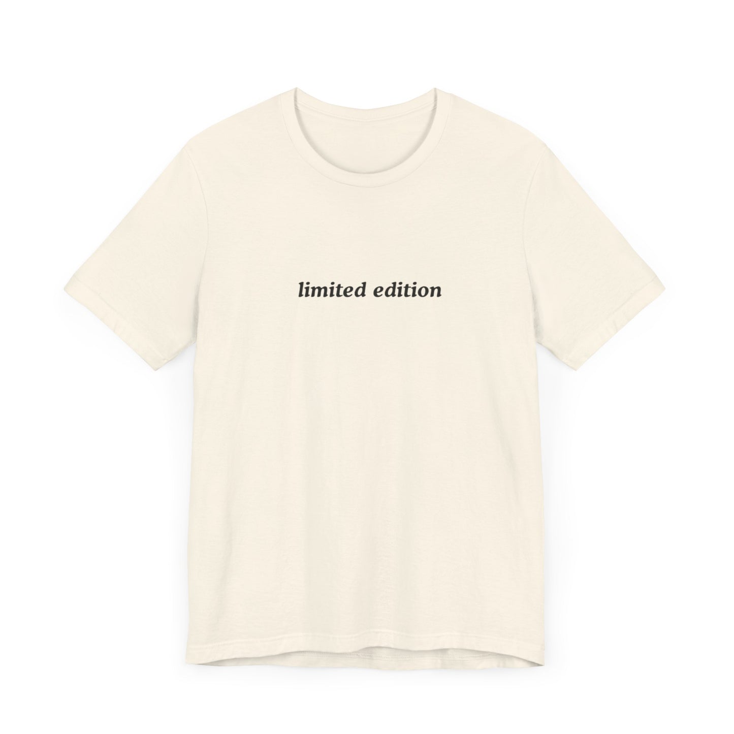 Aa original limited edition italics graphic slogan jersey short sleeve boyfriend tee