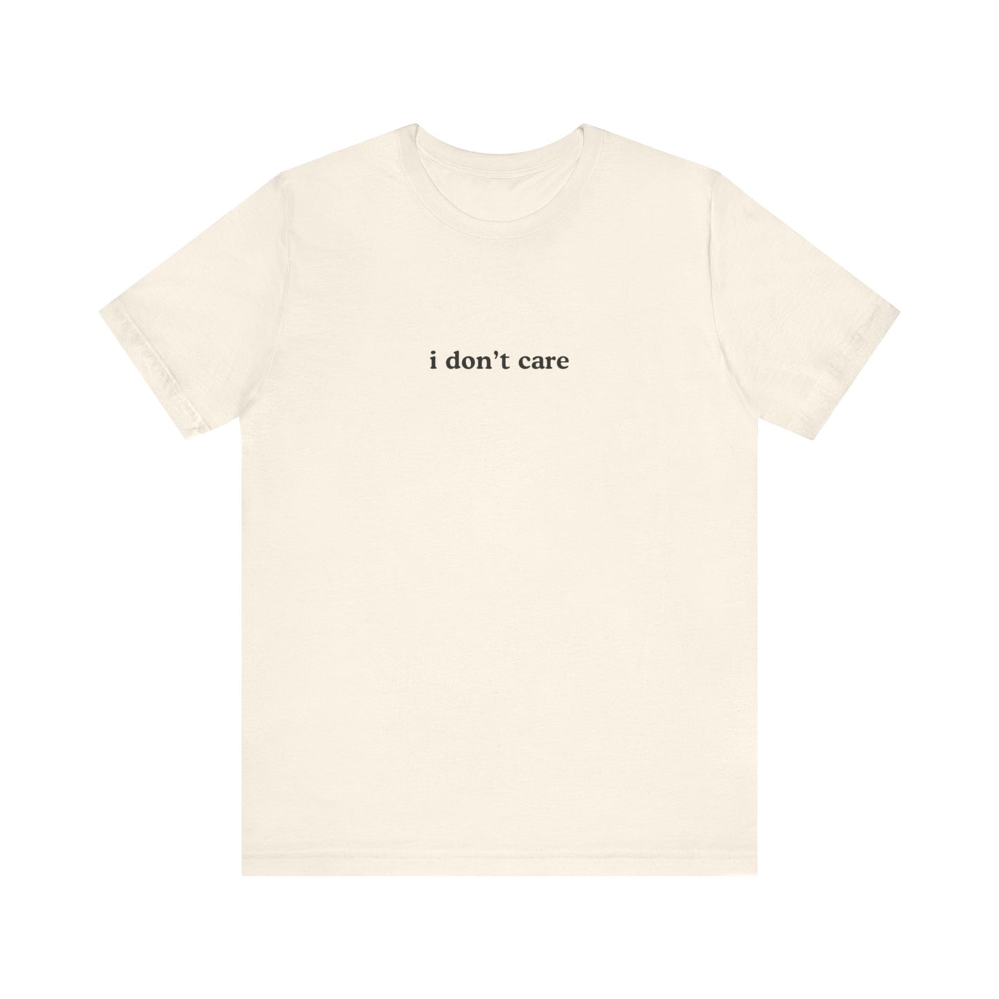 Aa original i don’t care graphic slogan jersey short sleeve boyfriend tee