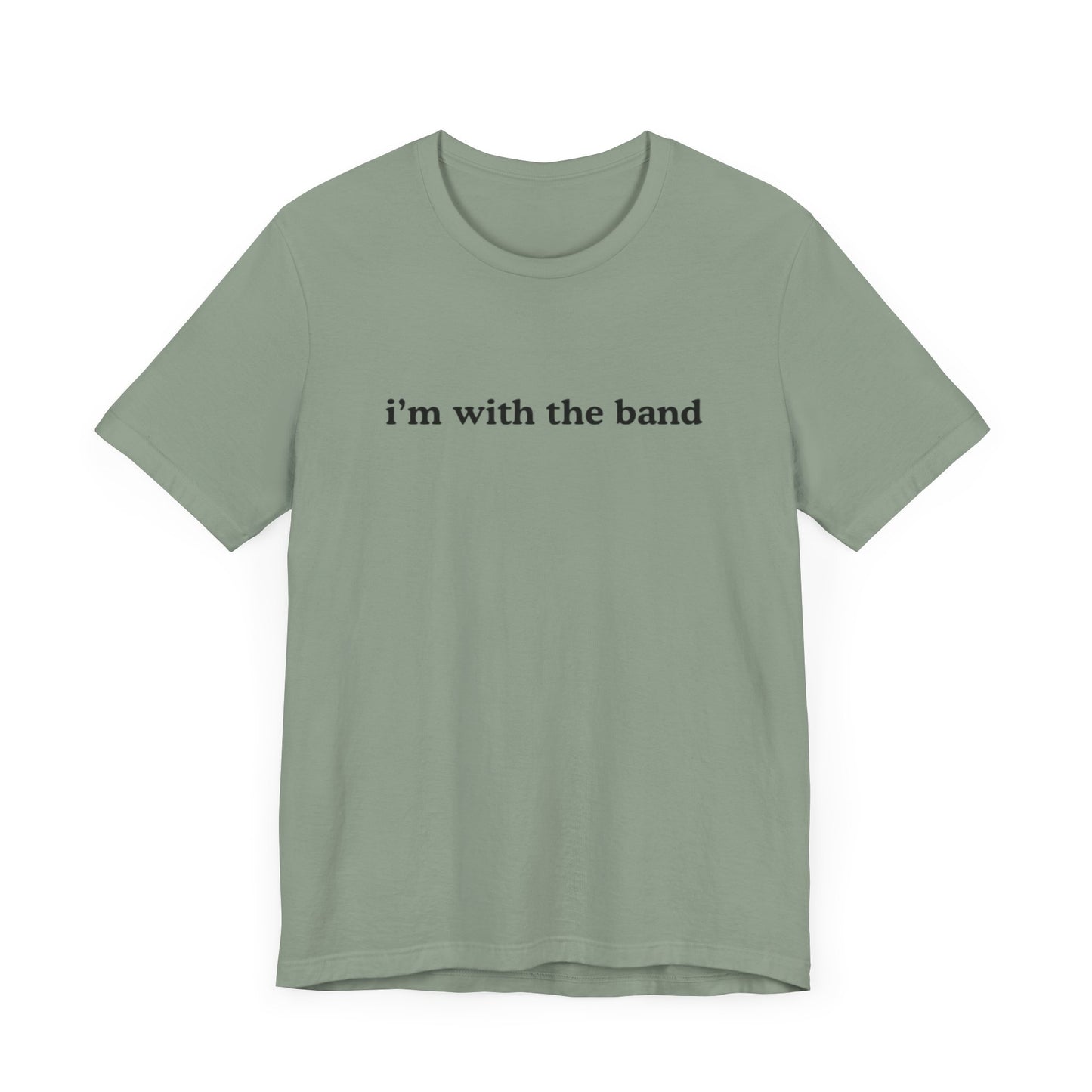 arxhive original i’m with the band graphic slogan jersey short sleeve boyfriend tee