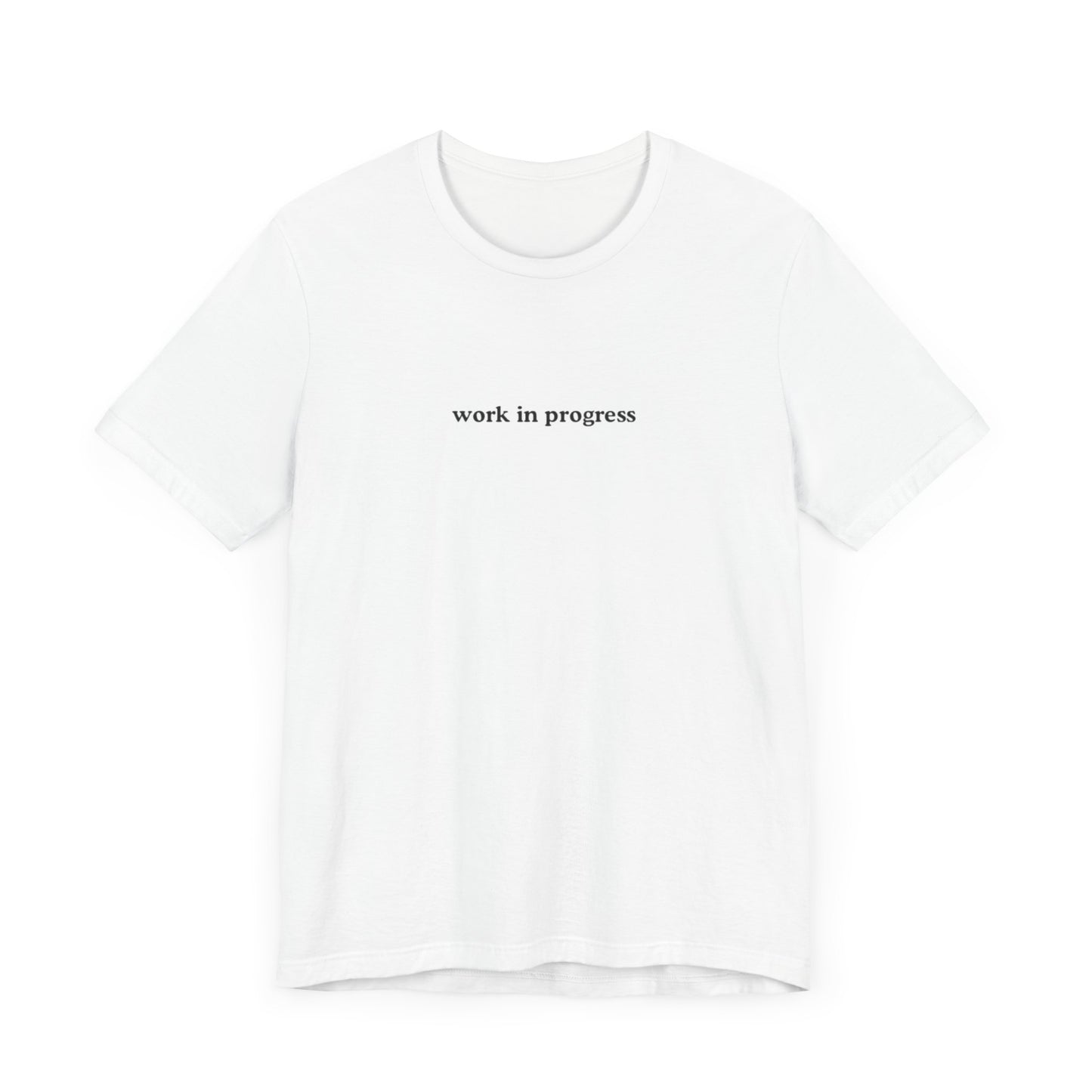 Aa original work in progress graphic slogan jersey short sleeve boyfriend tee