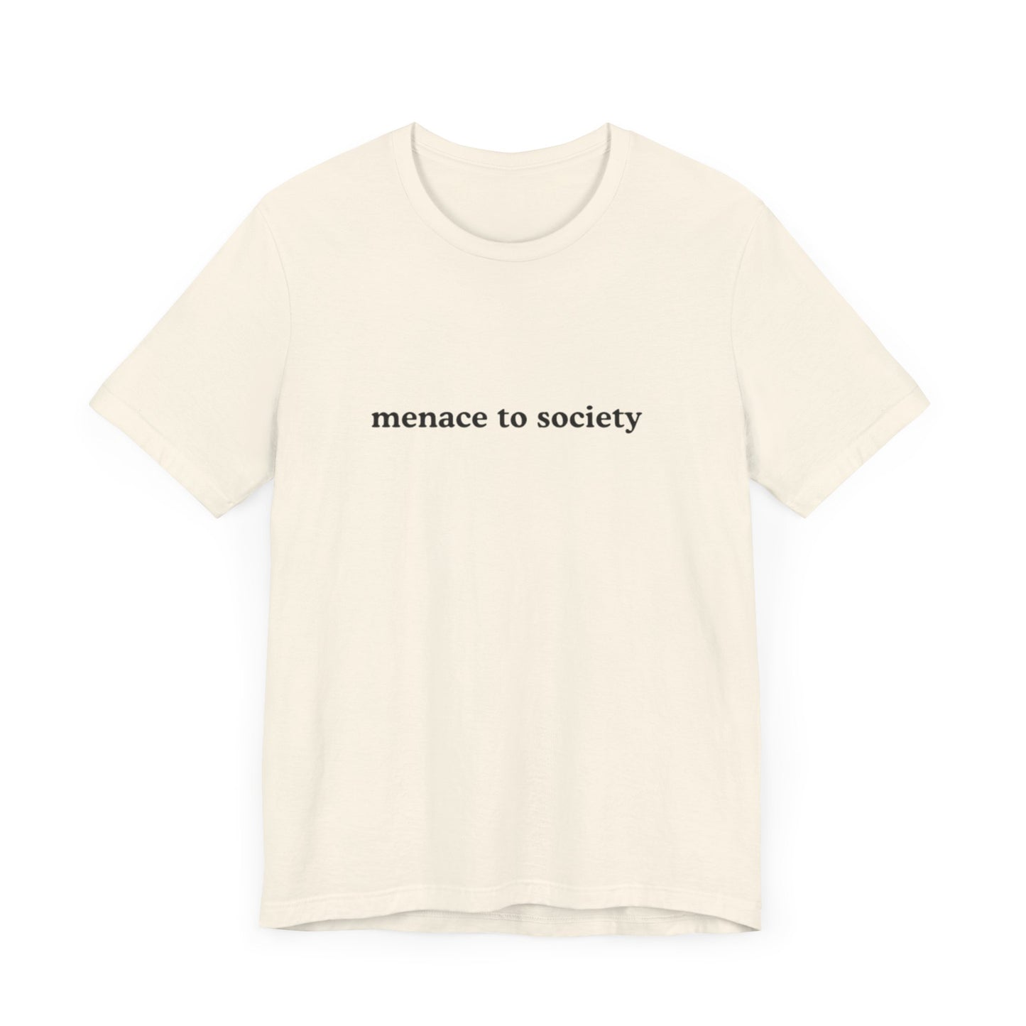 Aa original menace to society graphic slogan jersey short sleeve boyfriend tee