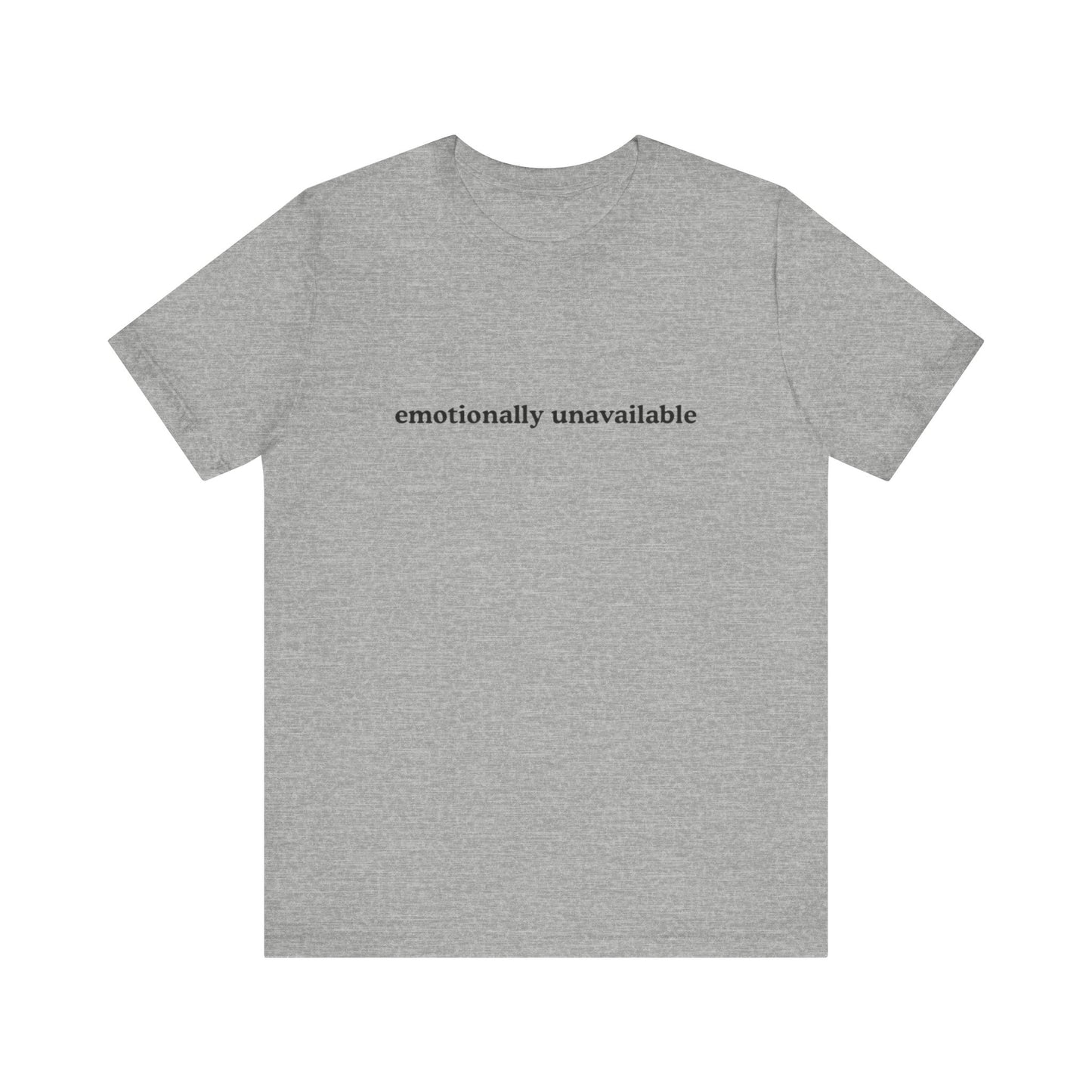 Aa original emotionally unavailable graphic slogan jersey short sleeve boyfriend tee