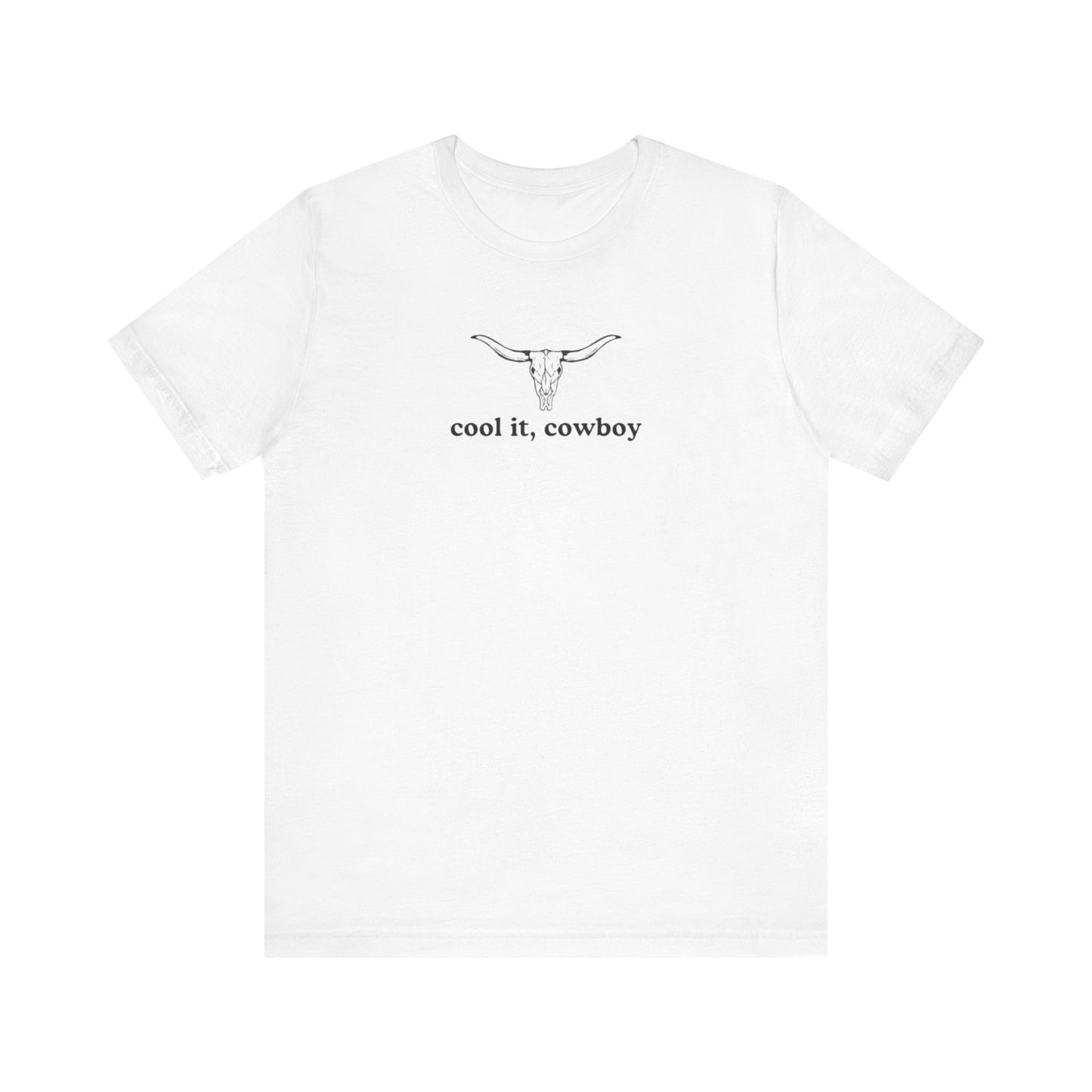 Aa original cool it, cowboy graphic slogan jersey short sleeve boyfriend tee