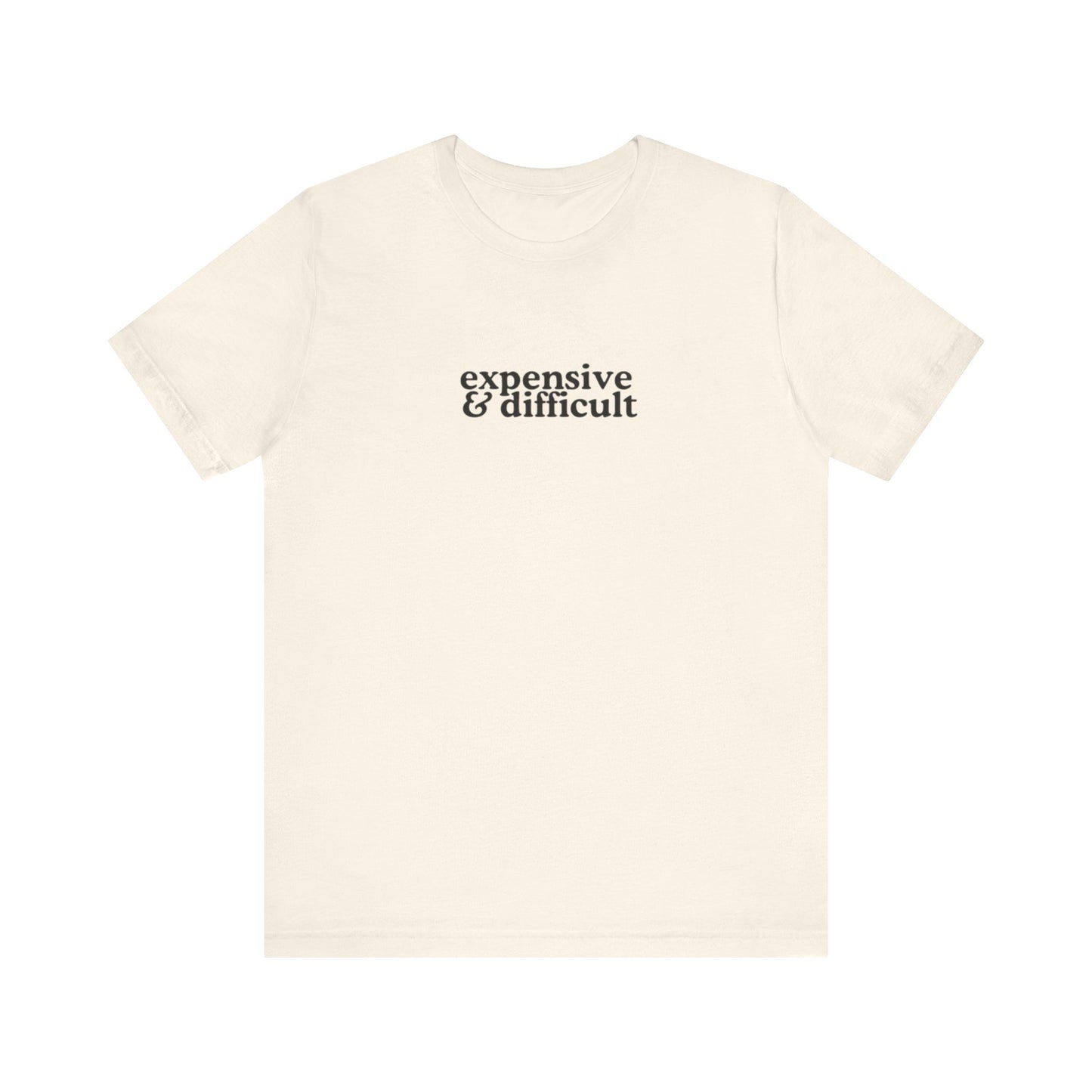 Aa original expensive&difficult graphic slogan jersey short sleeve boyfriend tee