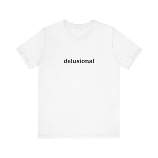 Aa original delusional graphic slogan jersey short sleeve boyfriend tee