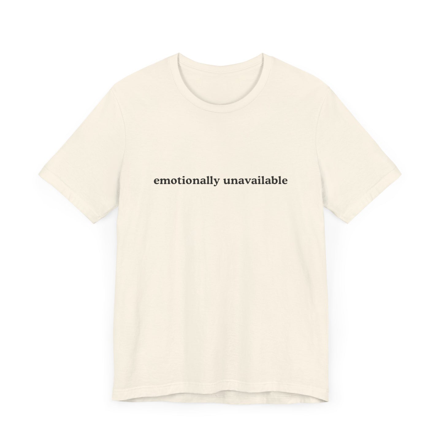 Aa original emotionally unavailable graphic slogan jersey short sleeve boyfriend tee