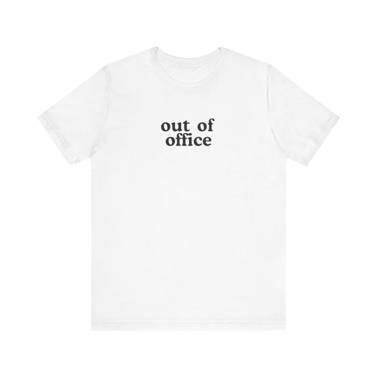 Aa original out of office graphic slogan jersey short sleeve boyfriend tee