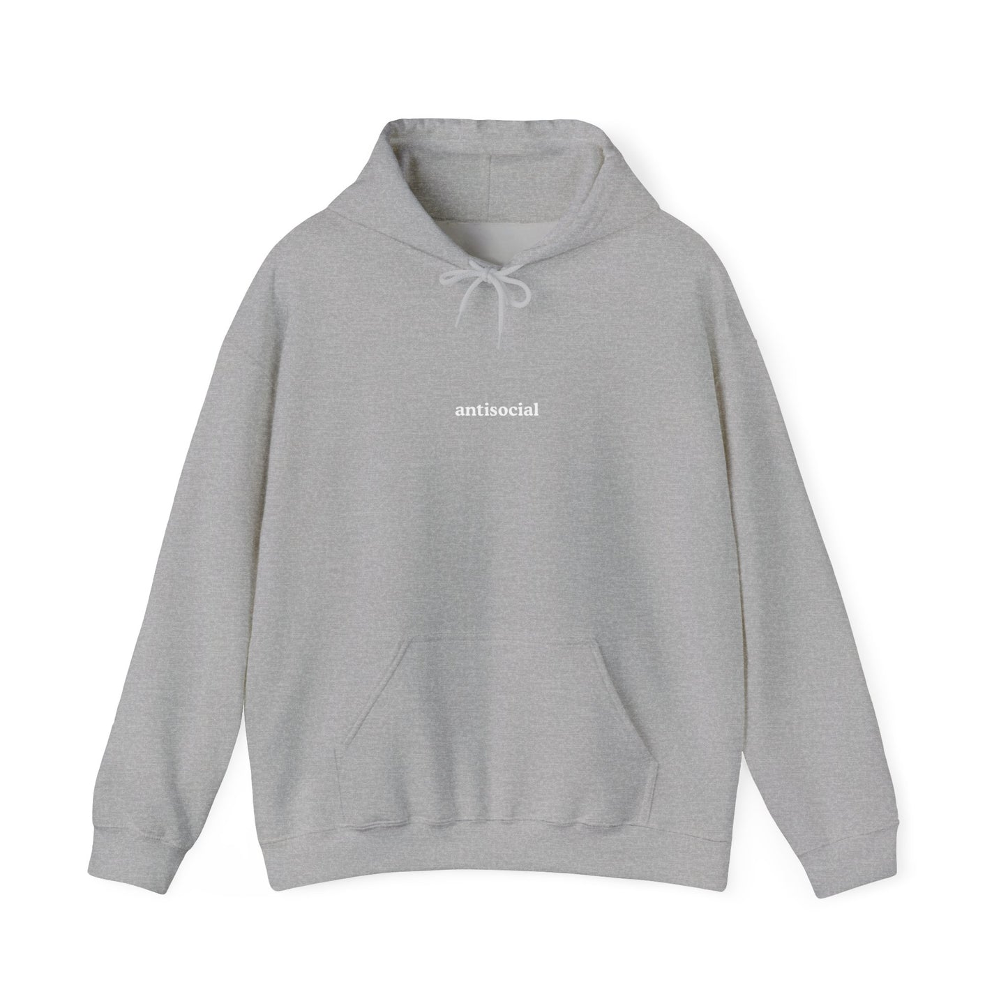 Aa | antisocial graphic slogan boyfriend hoodie | heavy blend oversized original cotton unisex
