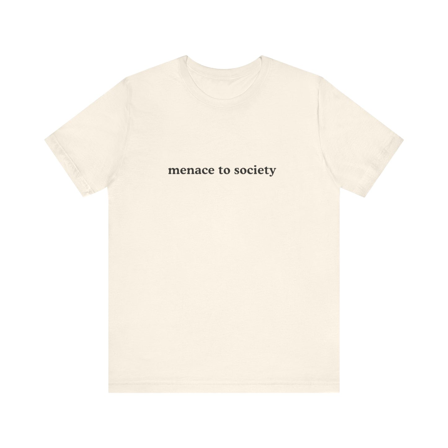 Aa original menace to society graphic slogan jersey short sleeve boyfriend tee