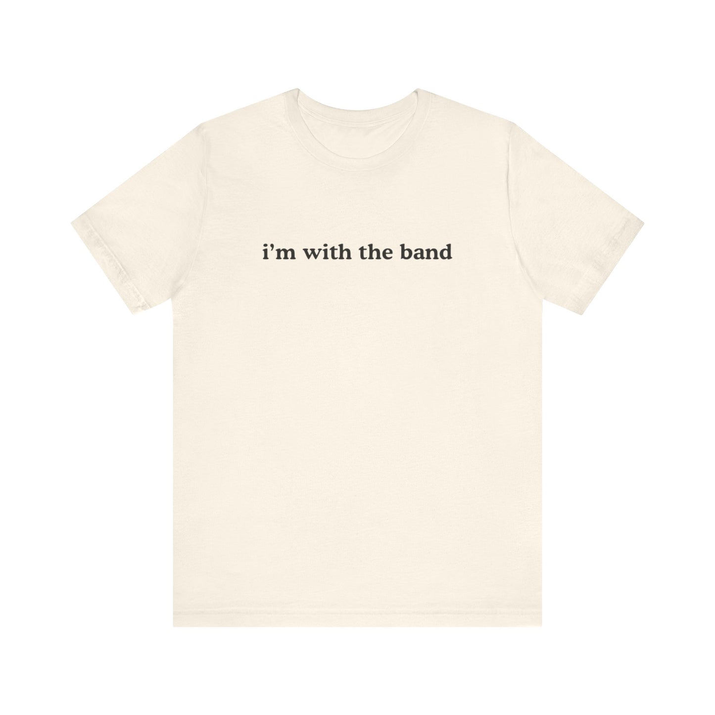 arxhive original i’m with the band graphic slogan jersey short sleeve boyfriend tee