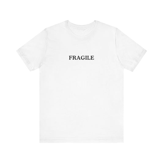 Aa original FRAGILE graphic slogan jersey short sleeve boyfriend tee