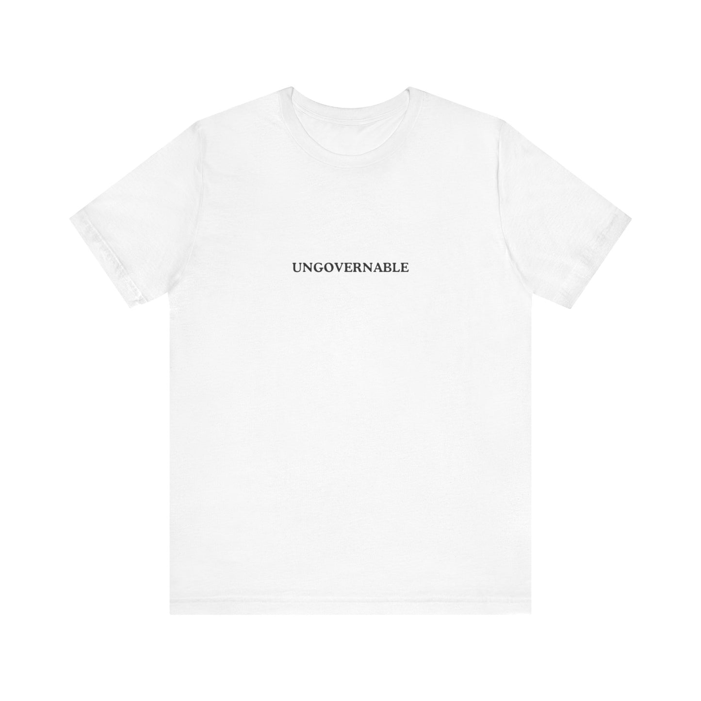 Aa original UNGOVERNABLE graphic slogan jersey short sleeve boyfriend tee