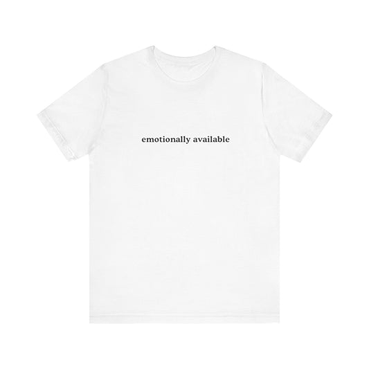 Aa original emotionally available graphic slogan jersey short sleeve boyfriend tee