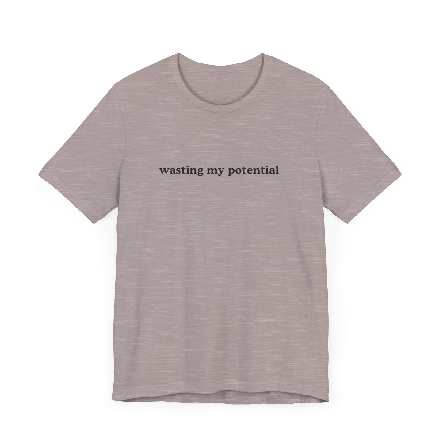 Aa original wasting my potential graphic slogan jersey short sleeve boyfriend tee